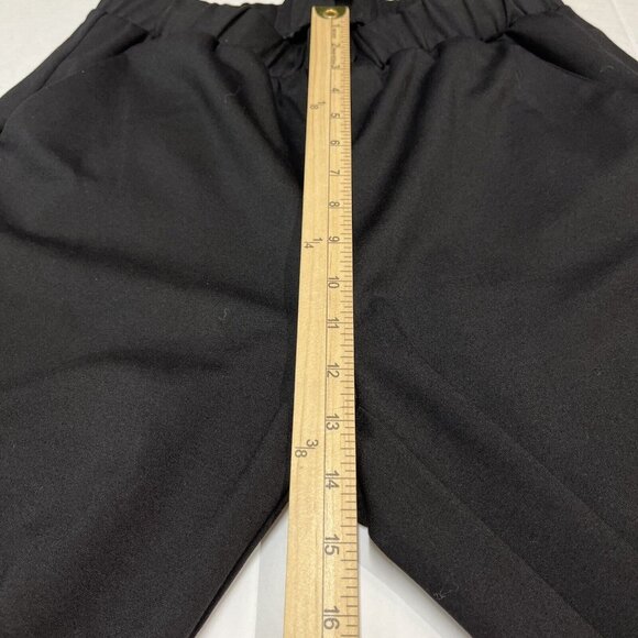 Universal Standard Stephanie Wide Leg Ponte Womens XS 10-12 Black Snap Leg Hem - Picture 5 of 9
